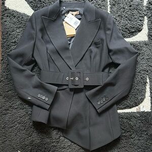 Michael Kors Collection Blazer - asymmetrical and belted